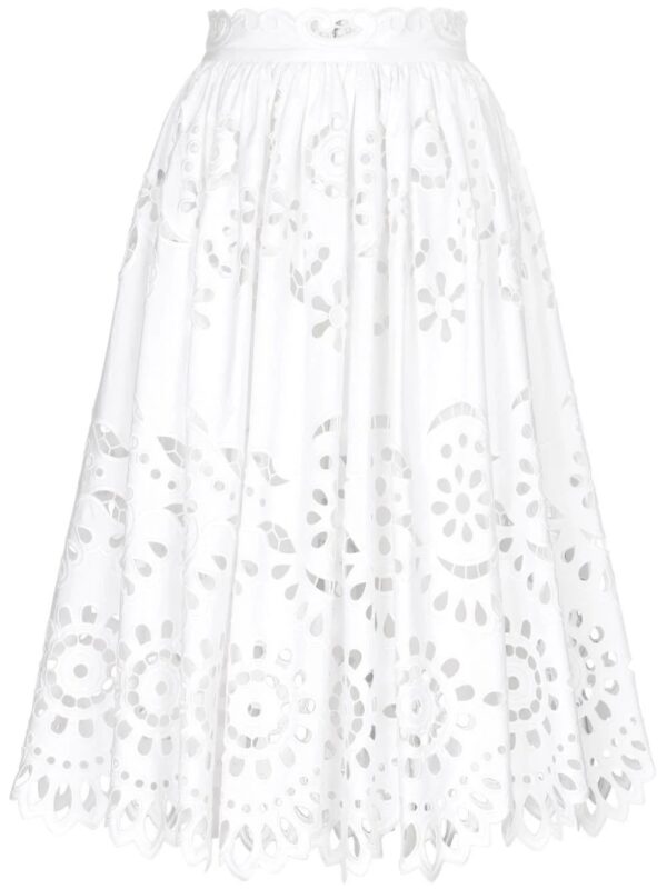 Dolce & Gabbana  scallop cut-out skirt - Image 4