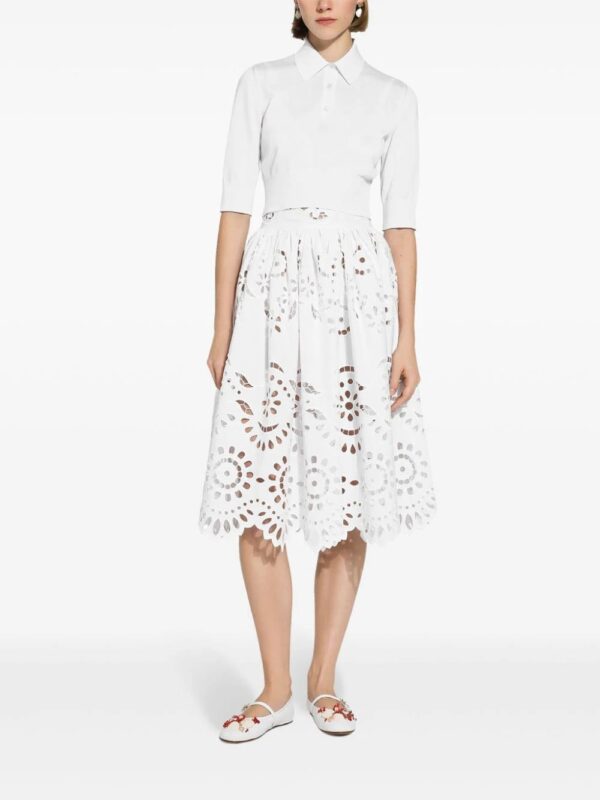 Dolce & Gabbana  scallop cut-out skirt - Image 3
