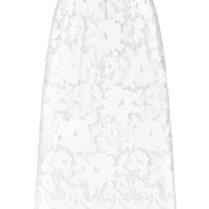 Dolce & Gabbana  floral-embroidery open-work skirt