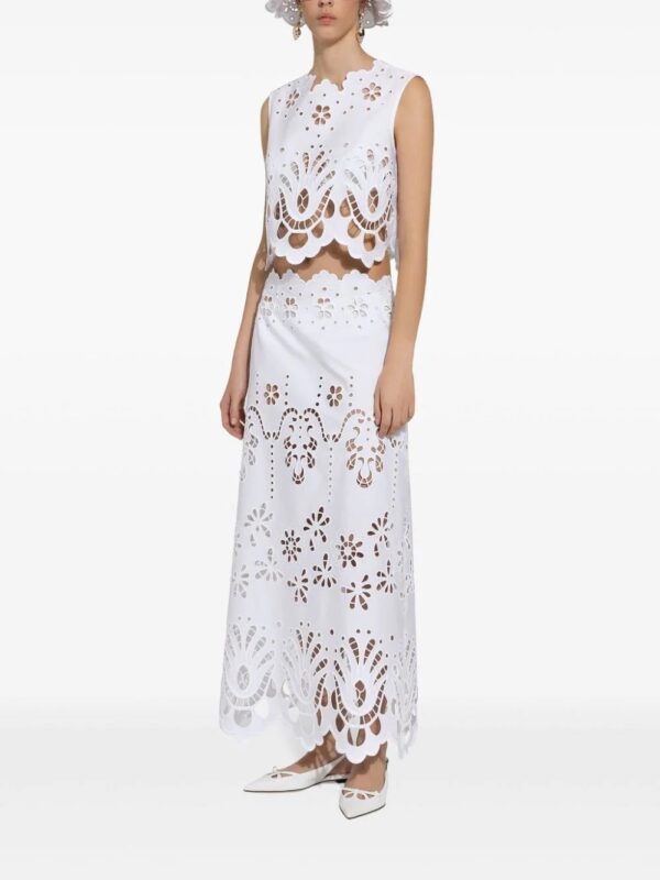 Dolce & Gabbana  scallop cut-out skirt - Image 3