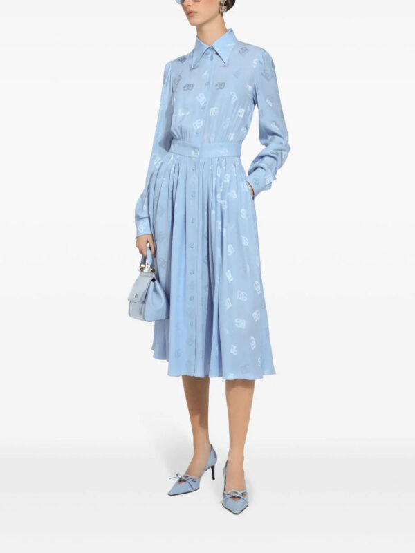 Dolce & Gabbana  monogram-jacquard shirt dress - Image 2