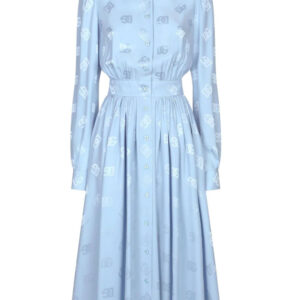 Dolce & Gabbana  monogram-jacquard shirt dress