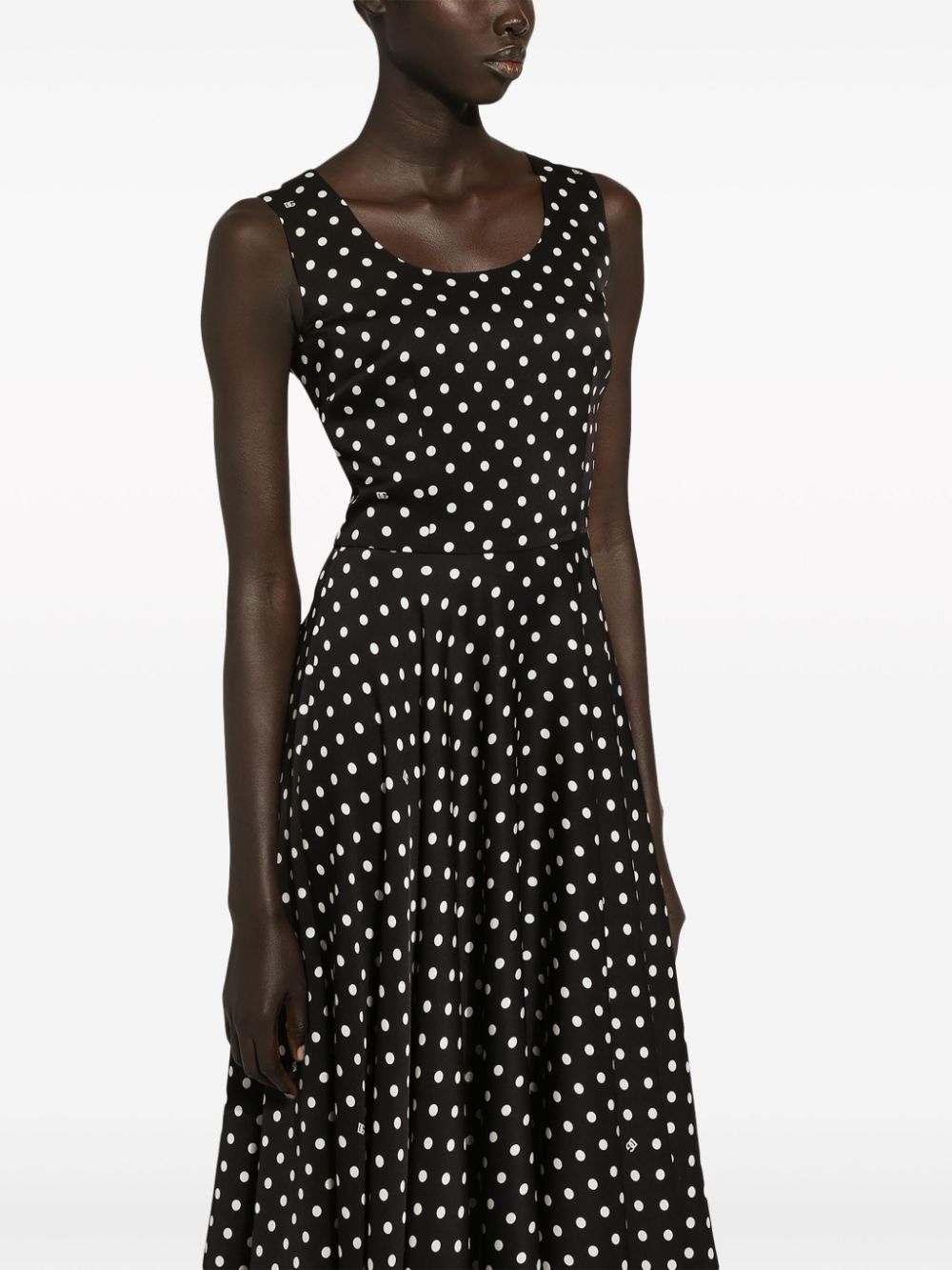 Dolce & Gabbana polka-dot midi dress - Image 5