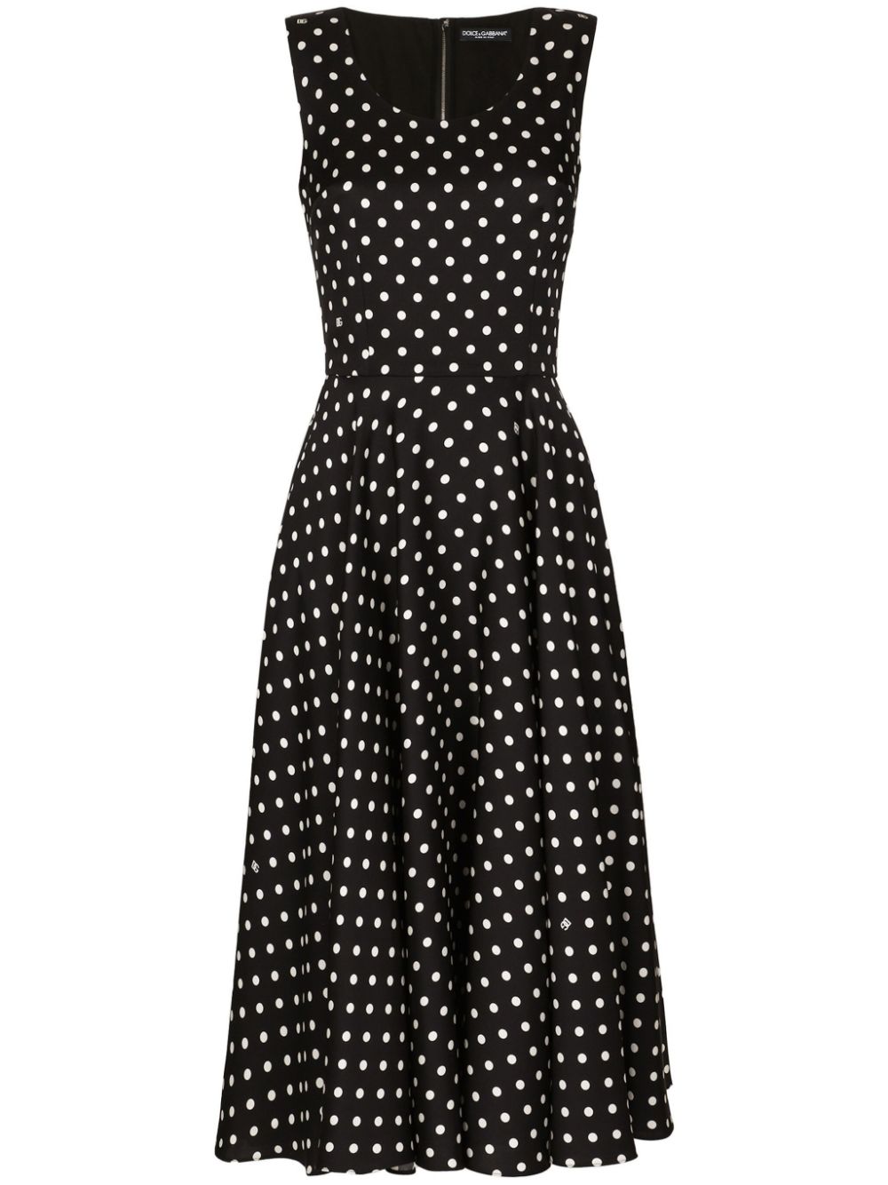 Dolce & Gabbana polka-dot midi dress