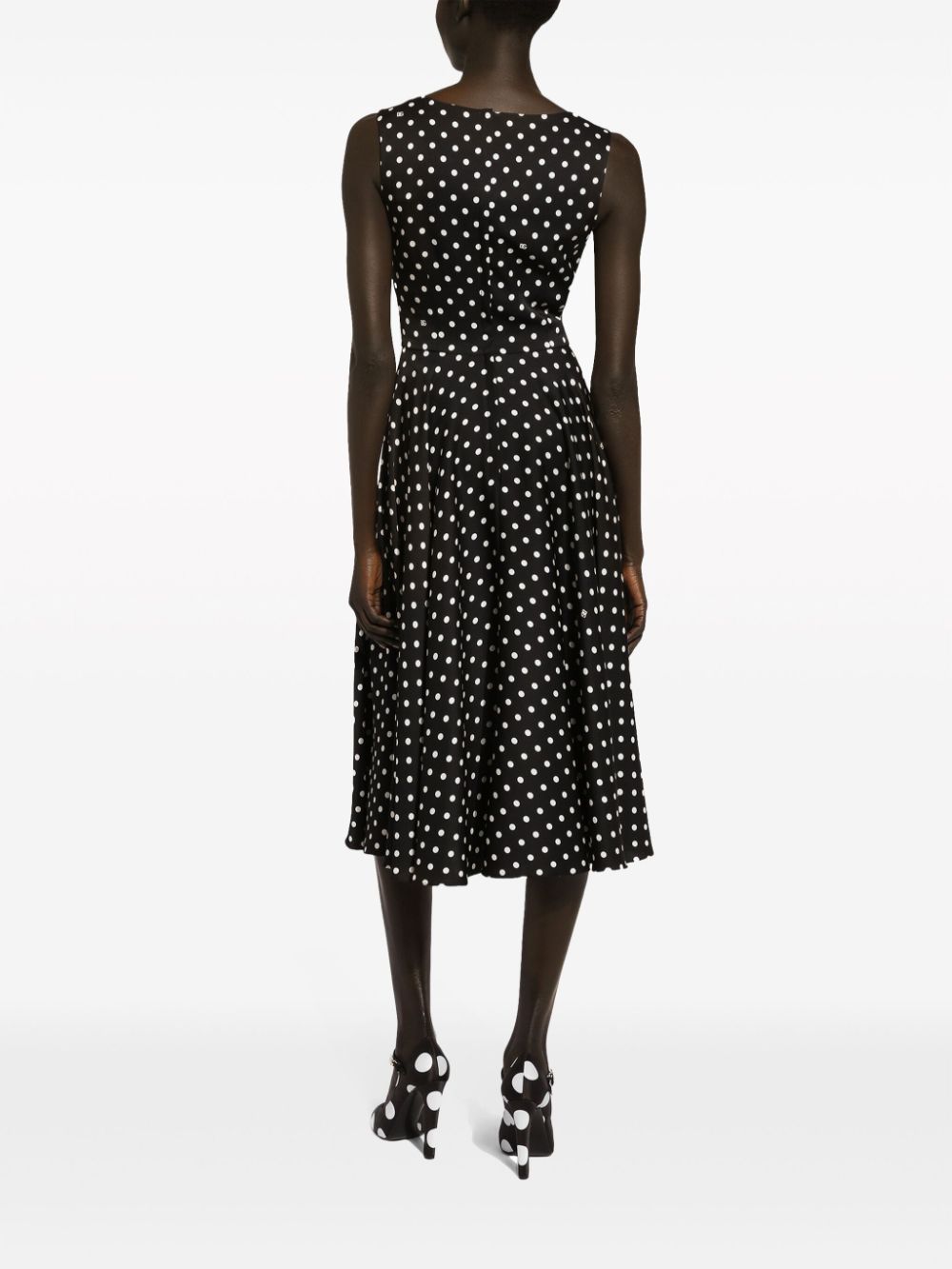 Dolce & Gabbana polka-dot midi dress - Image 4