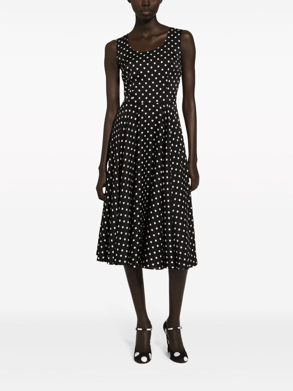 Dolce & Gabbana polka-dot midi dress - Image 2