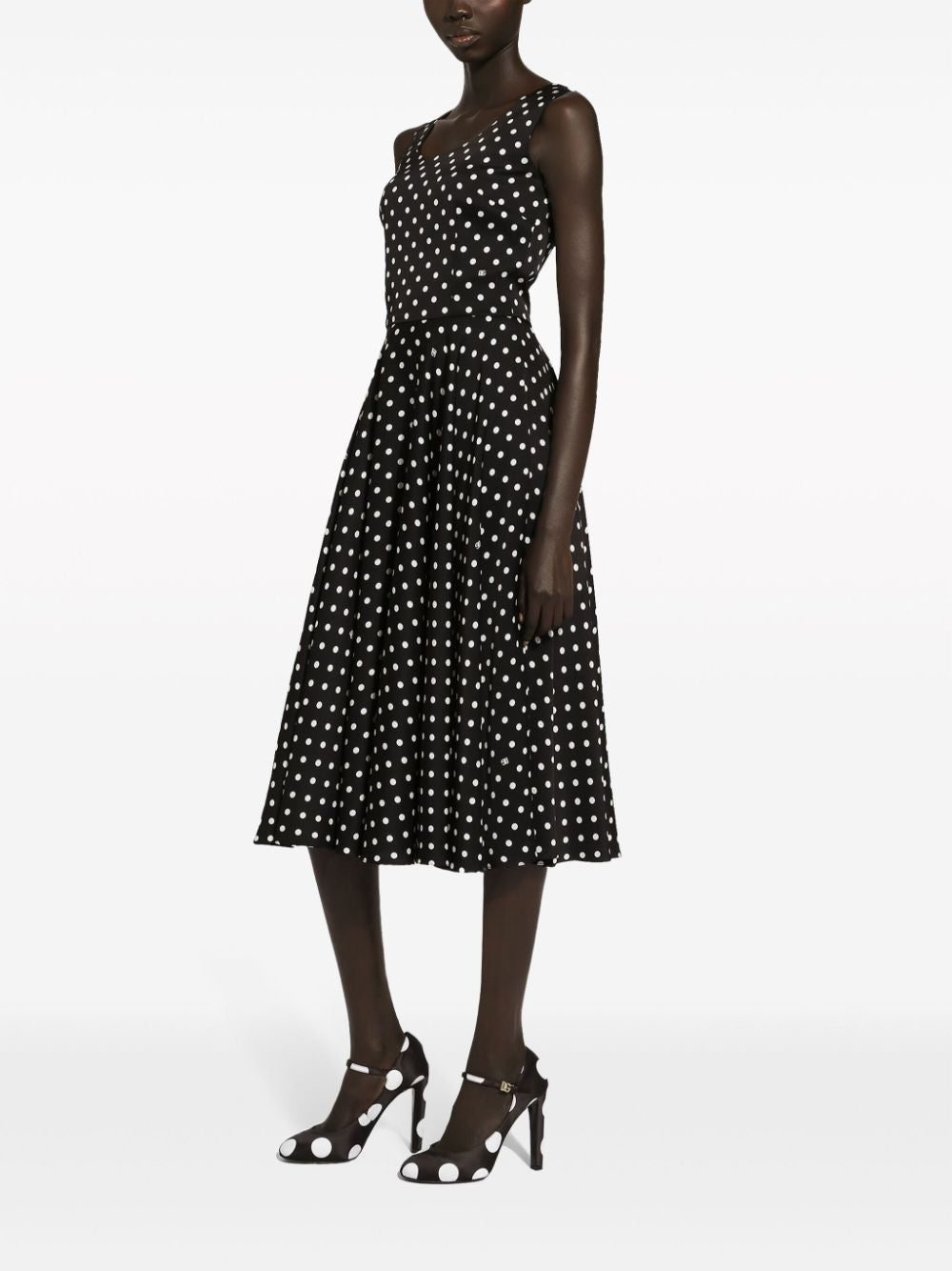 Dolce & Gabbana polka-dot midi dress - Image 3