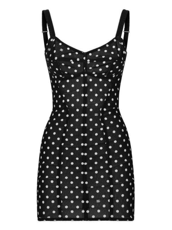 Dolce & Gabbana polka-dot corset minidress - Image 2