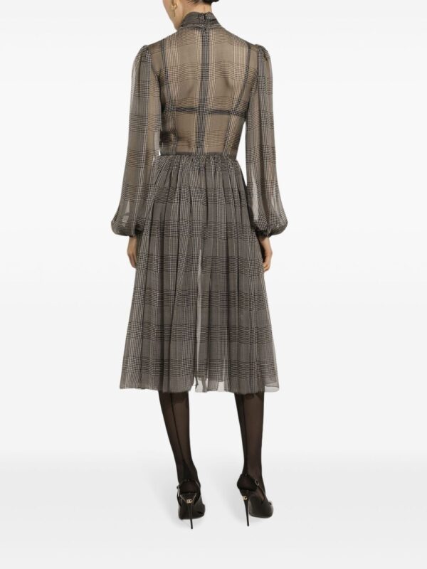 Dolce & Gabbana   check-pattern dress - Image 4