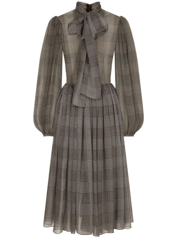 Dolce & Gabbana   check-pattern dress