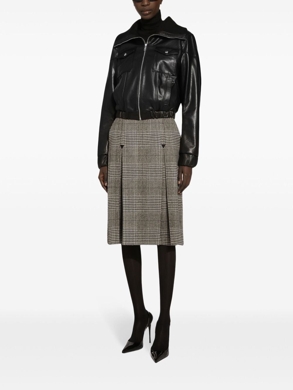 Dolce & Gabbana leather biker jacket - Image 2