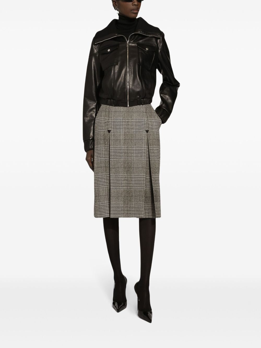 Dolce & Gabbana leather biker jacket - Image 3