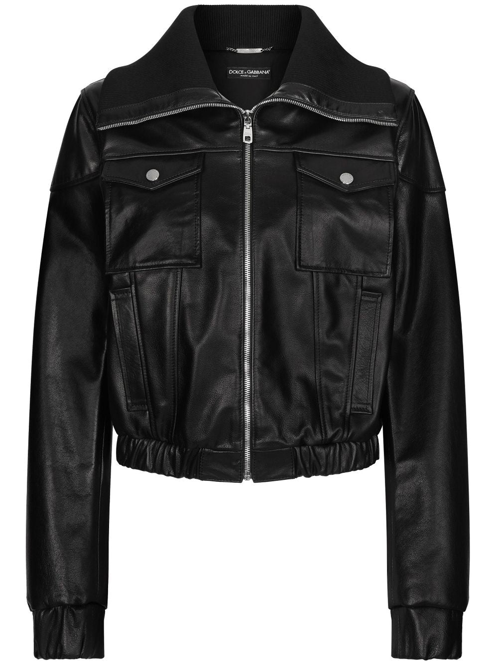 Dolce & Gabbana leather biker jacket