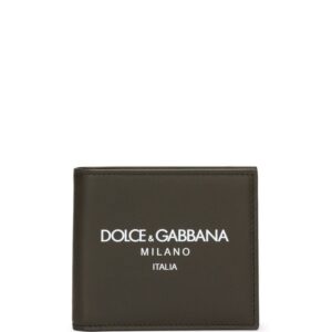 Dolce & Gabbana logo-print leather wallet