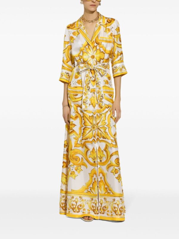 Dolce & Gabbana Majolica silk maxi dress - Image 2