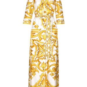 Dolce & Gabbana Majolica silk maxi dress