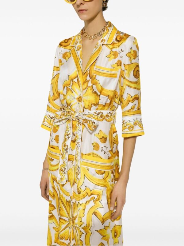 Dolce & Gabbana Majolica silk maxi dress - Image 4