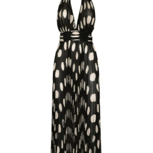 Dolce & Gabbana  polka-dot pleated midi dress