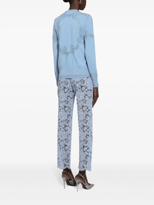 Dolce & Gabbana  embroidered lace trousers - Image 4