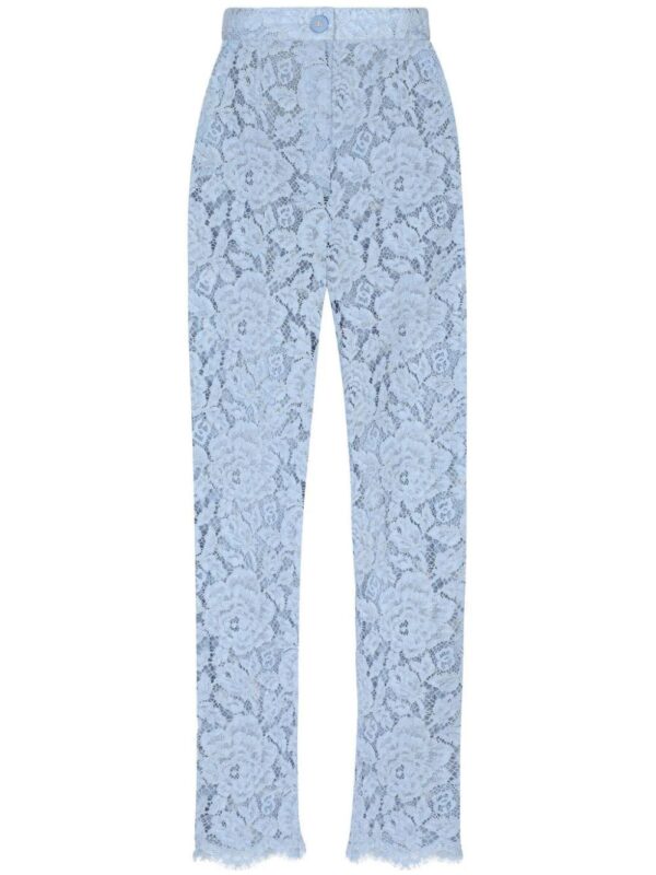 Dolce & Gabbana  embroidered lace trousers