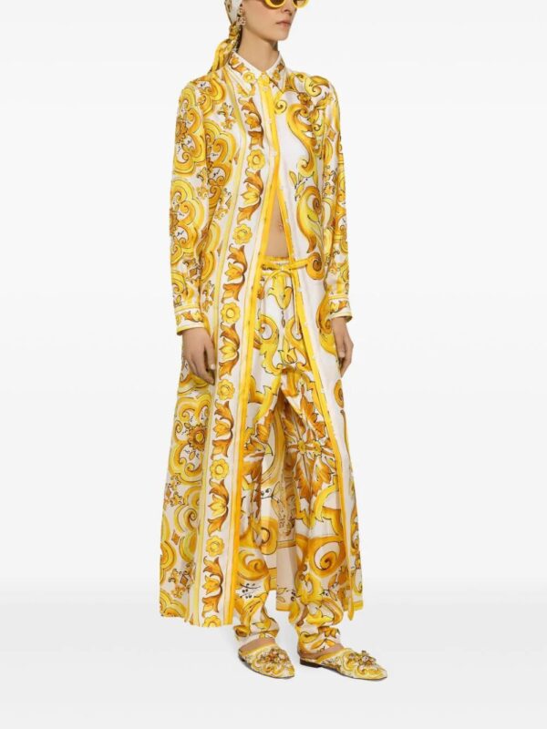 Dolce & Gabbana  drawstring-waist silk track pants - Image 2