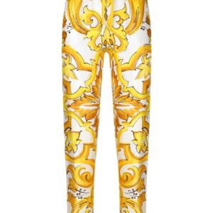 Dolce & Gabbana  drawstring-waist silk track pants