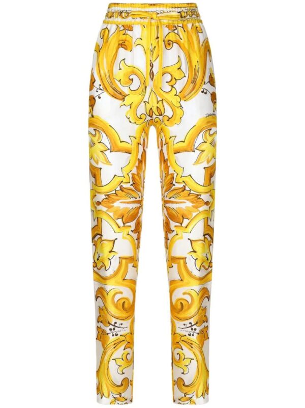 Dolce & Gabbana  drawstring-waist silk track pants