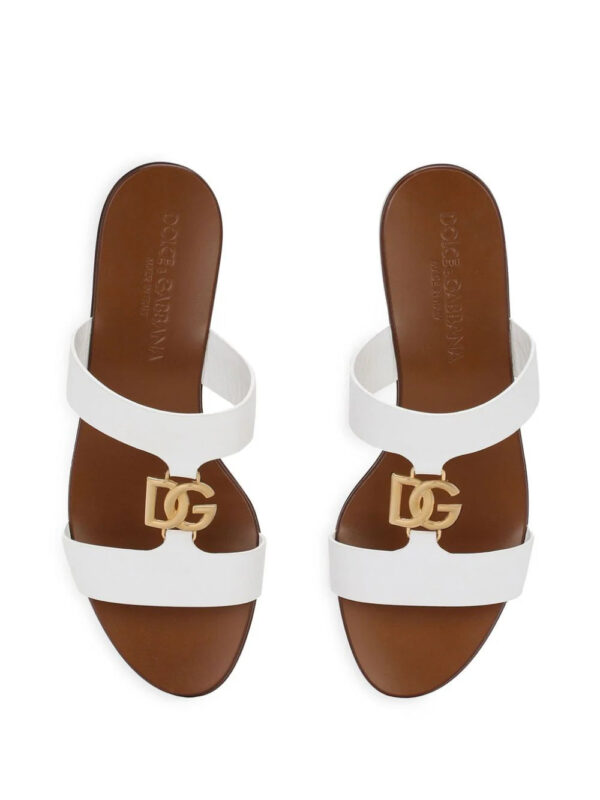 Dolce & Gabbana  Bianca leather sandals - Image 4