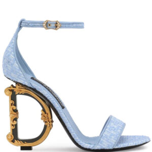 Dolce & Gabbana  DG heel denim sandals