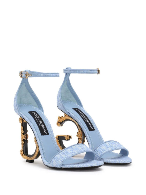 Dolce & Gabbana  DG heel denim sandals - Image 2