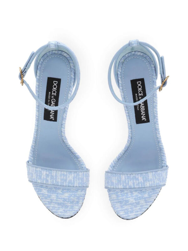 Dolce & Gabbana  DG heel denim sandals - Image 4