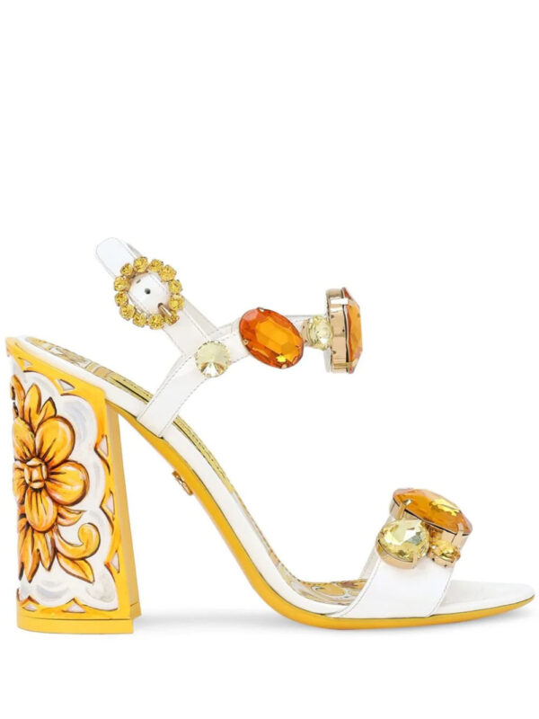 Dolce & Gabbana  105mm Keira leather sandals