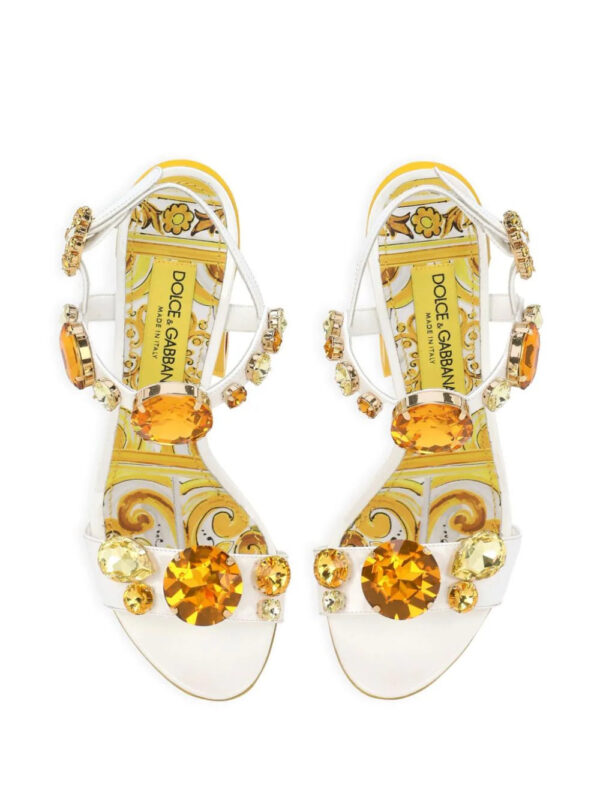 Dolce & Gabbana  105mm Keira leather sandals - Image 4