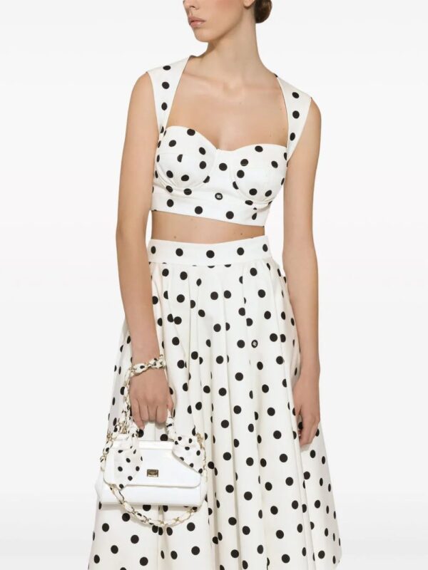 Dolce & Gabbana  polka-dot midi skirt - Image 4