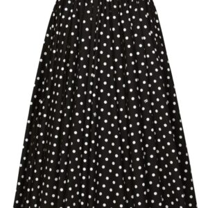 Dolce & Gabbana  polka-dot cotton midi skirt