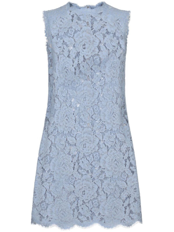 Dolce & Gabbana   floral-lace shift mini dress