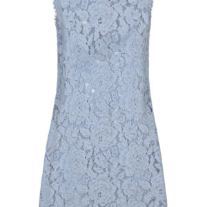 Dolce & Gabbana floral-lace shift mini dress