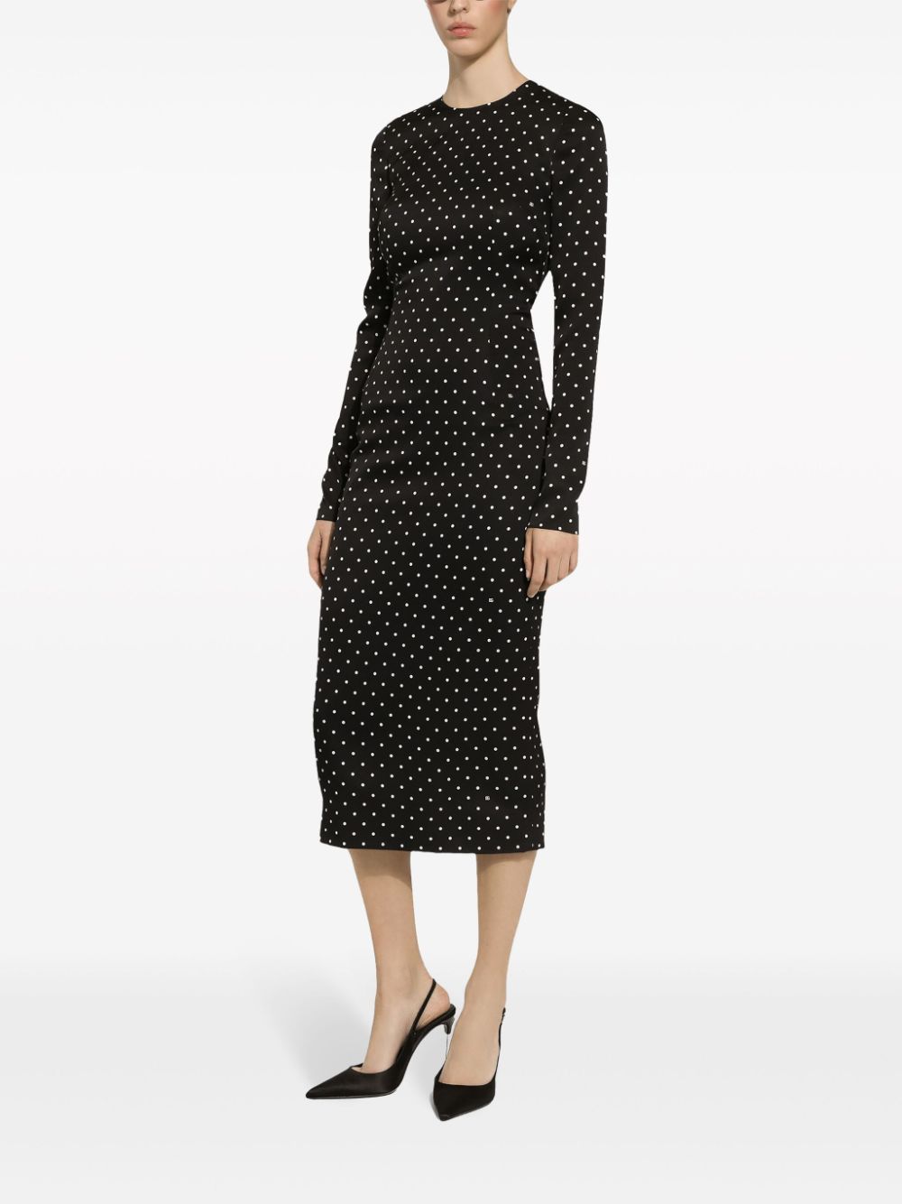 Dolce & Gabbana polka-dot midi dress - Image 5