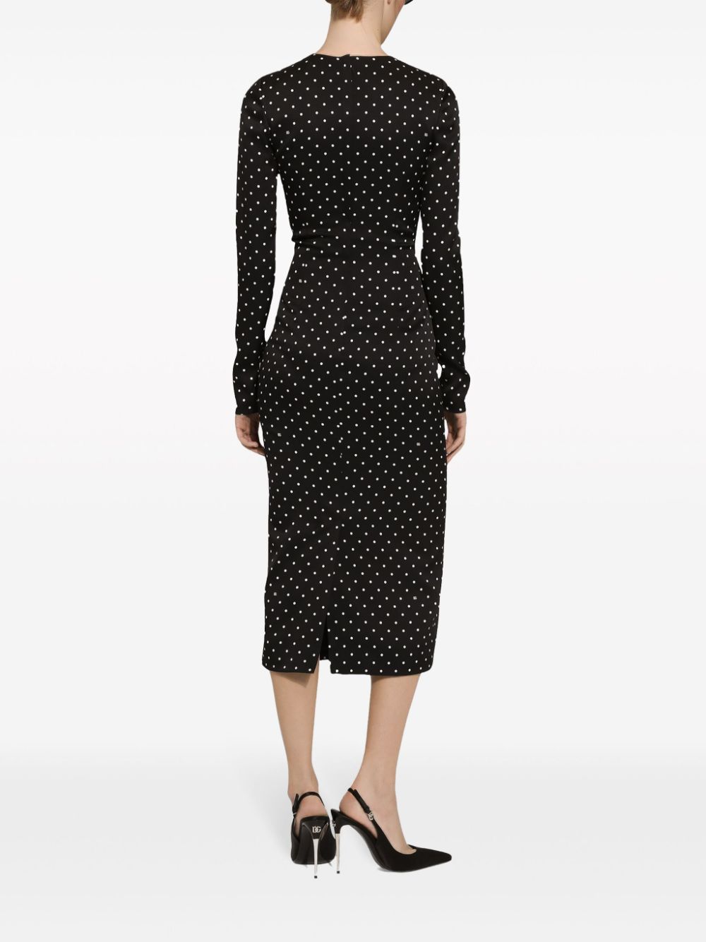 Dolce & Gabbana polka-dot midi dress - Image 3