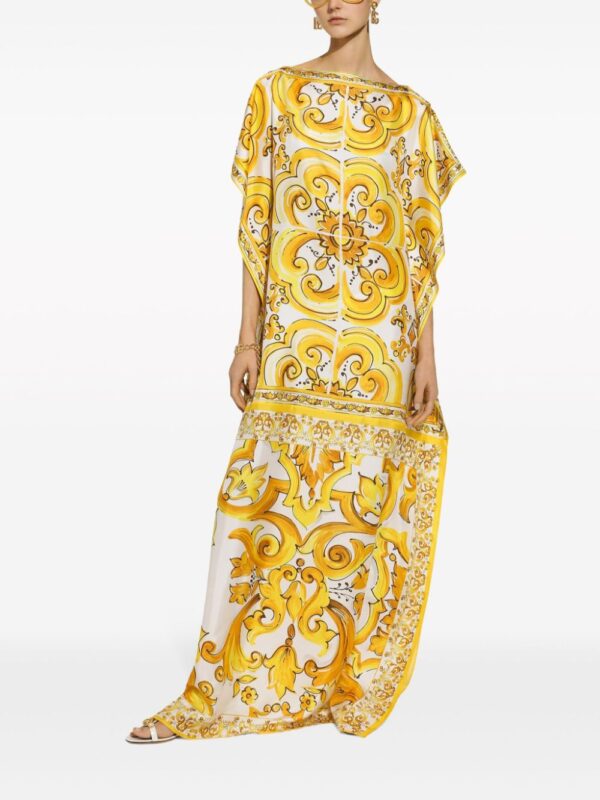 Dolce & Gabbana Majolica silk maxi dress - Image 5