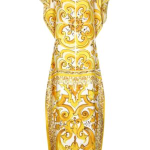 Dolce & Gabbana Majolica silk maxi dress