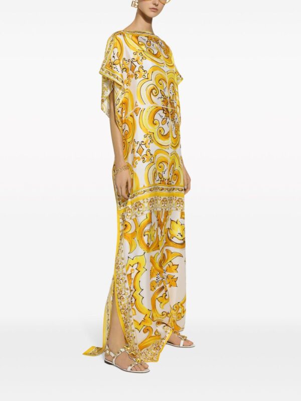 Dolce & Gabbana Majolica silk maxi dress - Image 4