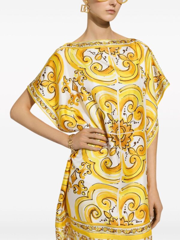 Dolce & Gabbana Majolica silk maxi dress - Image 2