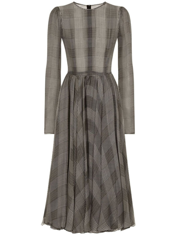 Dolce & Gabbana  check-pattern dress