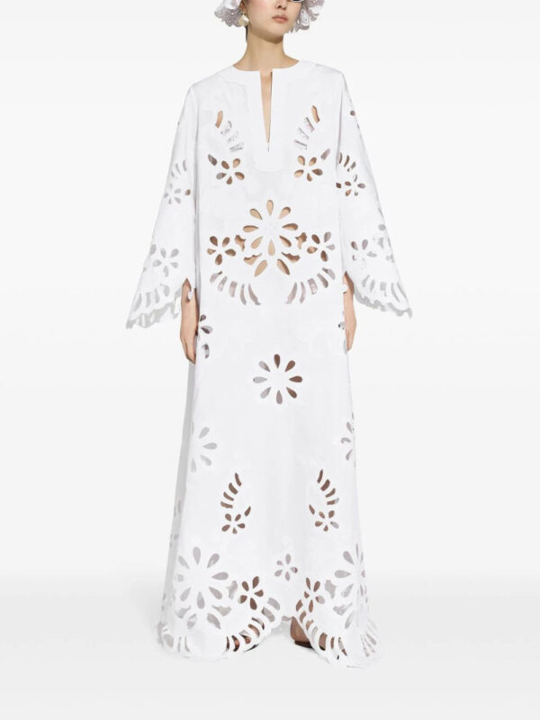 Dolce & Gabbana  cut-out cotton kaftan dress - Image 2