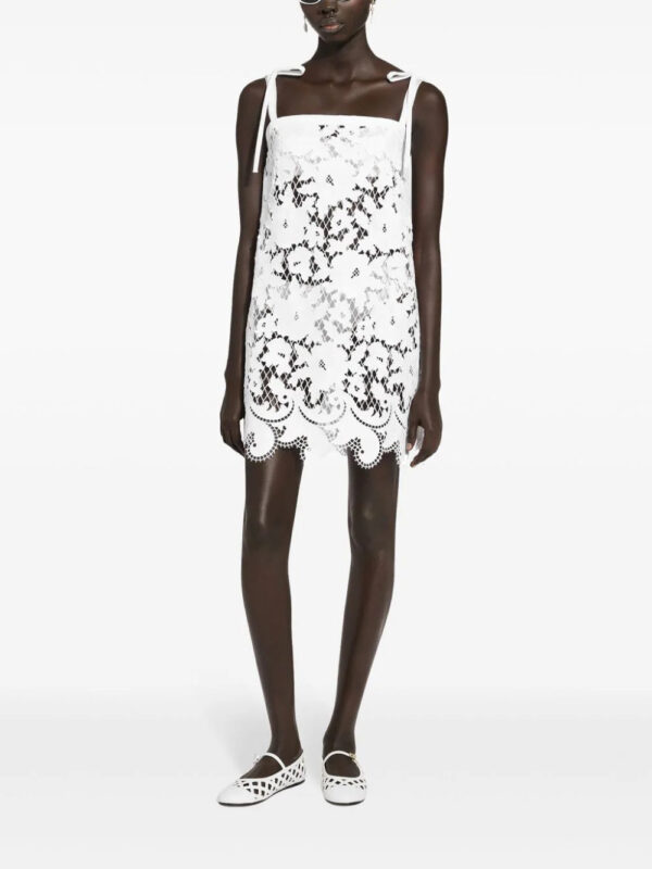 Dolce & Gabbana  embroidered mesh minidress - Image 2