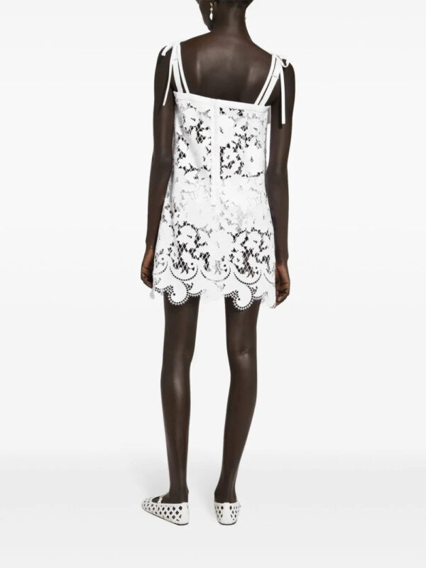 Dolce & Gabbana  embroidered mesh minidress - Image 4