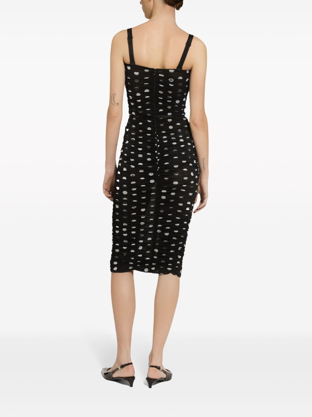 Dolce & Gabbana polka-dot tulle midi dress - Image 4