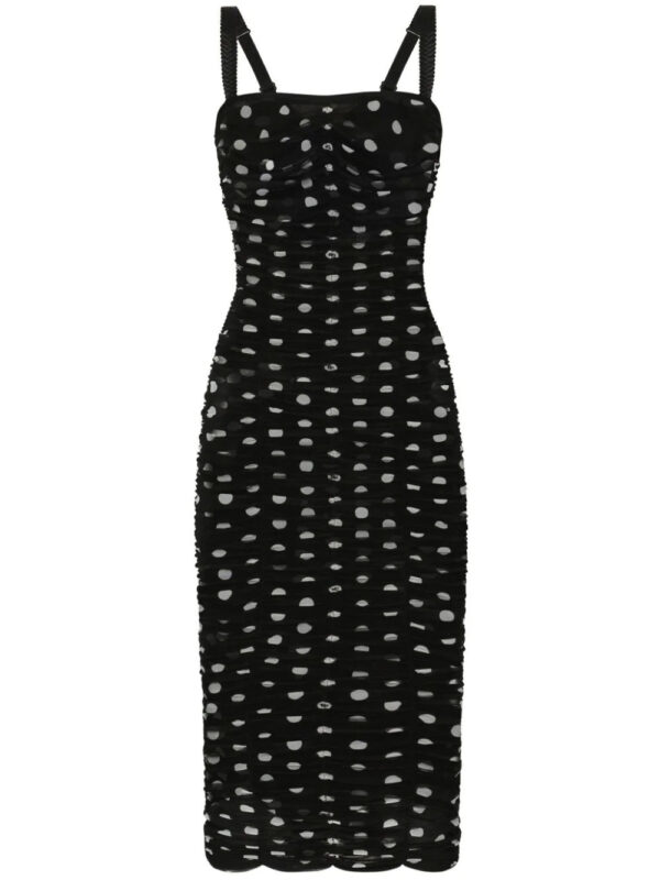 Dolce & Gabbana  polka-dot tulle midi dress