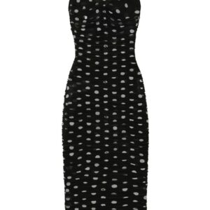 Dolce & Gabbana polka-dot tulle midi dress
